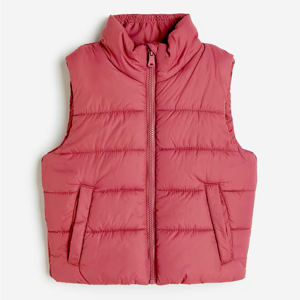 H&M 2T Pink Toddler Puffer Vest with Pockets
